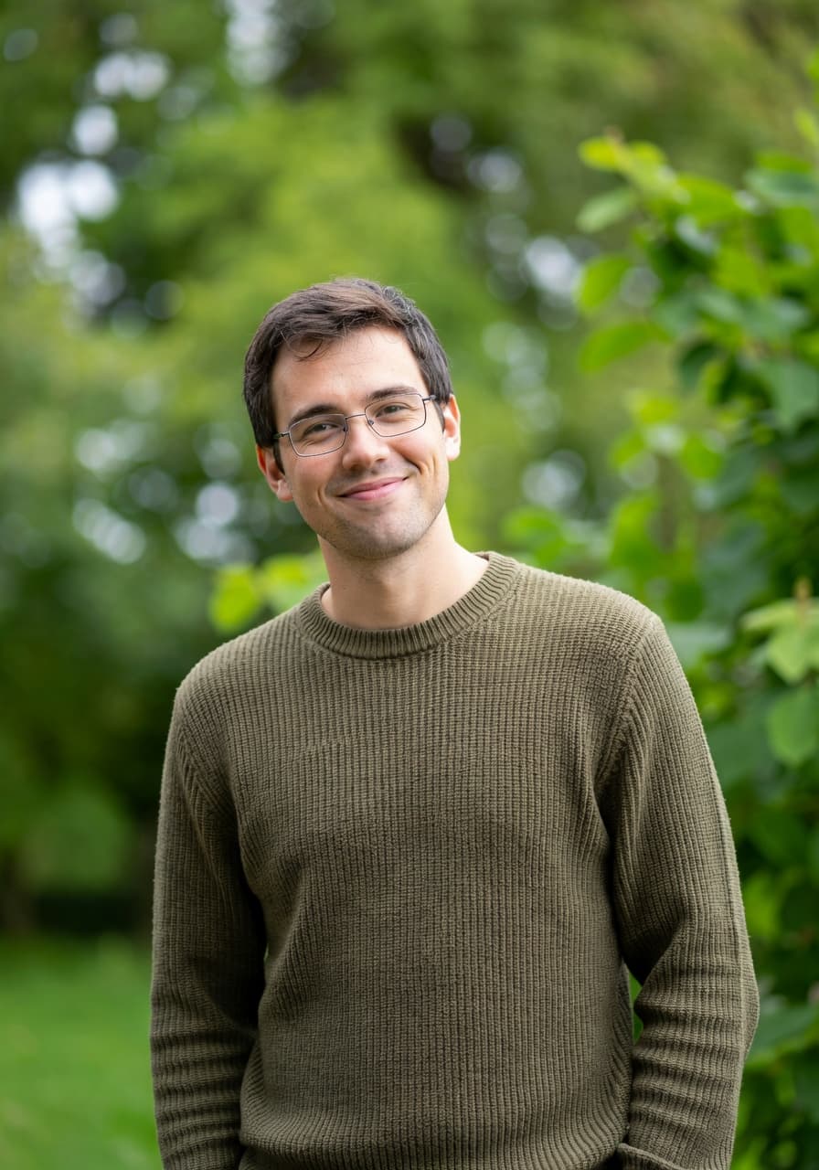 Outdoor natural AI portrait in diffused daylight — SelfAI Selfie to Professional Photo